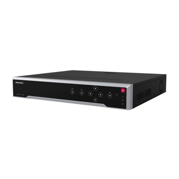 Grabador IP NVR 8K 32CH 1.5U 24CH PoE Audio Alarma 16/9 4xHDD 1eSATA Hikvision
