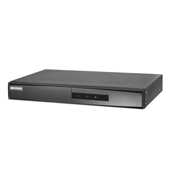 Grabador NVR IP 4CH 4MP 40/60Mbps mini 1U HDMI/VGA simultánea 1HDD Hikvision