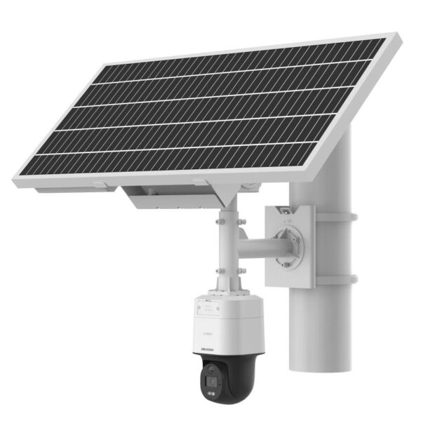 Kit Cámara PT 4MP 6mm con energía solar ColorVu 24/7  Luz Blanca 30m 4G