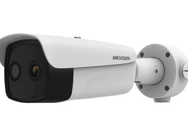 Cámara Bullet Bi-spectrum IP termal 6mm óptica 4mm Detección humo Prevención incendios IR40 IP67 IK10 Hikvision