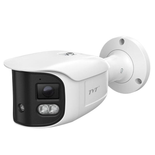 Cámara Bullet IP 8MP lente dual para Splicing (cosido) de imágenes IR30