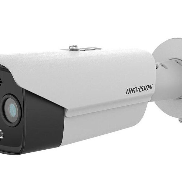 Cámara bullet IP térmica/ óptica Algoritmo detección humo Perimetral Prevención incendios IR30 WDR120 3.6/4.3 mm Alarma/Audio Hikvision