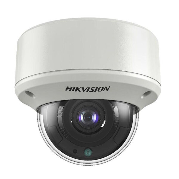 Cámara Domo 4en1 5MP Ultra Low Light Varifocal motorizada 2.7-13.5mm IR60 WDR130 IP67 IK10 Hikvision