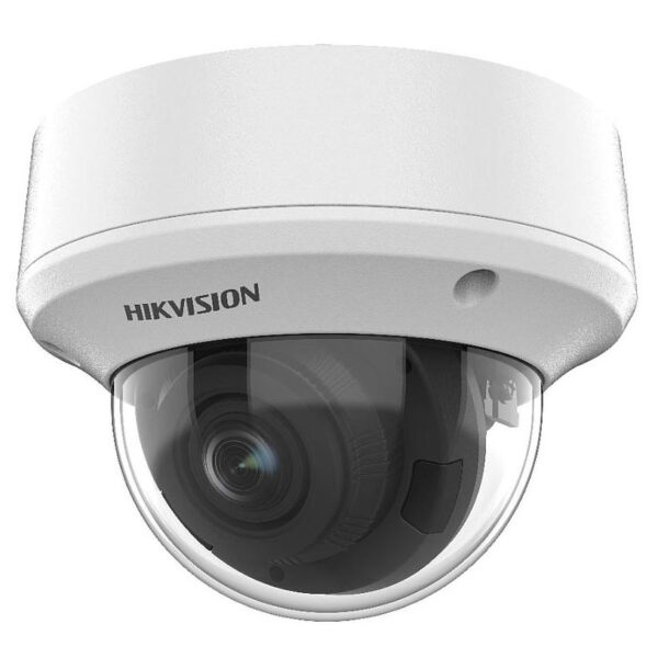 Cámara Domo 4en1 5MP Varifocal Motorizada 2.7-13.5mm IR40m IP67 IK10 Hikvision
